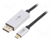 Adapter; DisplayPort 1.4,HDCP 2.2; DisplayPort plug,USB C plug GOOBAY