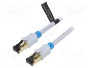 Patch cord; S/FTP; 6; OFC; PVC; grey; 15m; RJ45 plug,both sides VENTION