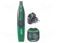 Tester: power socket; 230VAC; Receiver dimensions: 198x40x50mm KPS