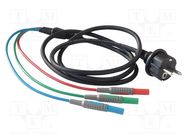 Probe: for resistance measurement; Plug: EU; red,blue,green KPS