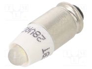 LED lamp; white; S5,7s,T1-3/4; 28VDC; 28VAC; plastic; 3mm; -20÷60°C CML INNOVATIVE TECHNOLOGIES