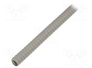 Spiral wrapping; PVC; grey; L: 1m; -30÷60°C; SP; Features: flexible PARTEX