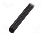 Spiral wrapping; PVC; black; L: 1m; -30÷60°C; SP; Features: flexible PARTEX