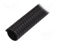 Spiral wrapping; PVC; black; L: 1m; -30÷60°C; SP; Features: flexible PARTEX