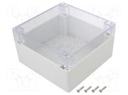 Enclosure: multipurpose; X: 160mm; Y: 160mm; Z: 90mm; polycarbonate GAINTA