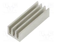 Heatsink: extruded; grilled; natural; L: 17mm; W: 6.3mm; H: 4.8mm 