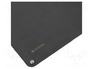 Mat: bench; ESD; black; L: 500mm; Width: 400mm; Thick: 0.5mm; 70°C BERNSTEIN