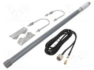 Antenna; grey; N,SMA; 50W; 868MHz; 50Ω; 5.8dBi; -20÷85°C QOLTEC