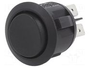 ROCKER; DP3T; Pos: 3; (ON)-OFF-(ON); 10A/28VDC; black; none; RA SWITCH COMPONENTS