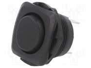 ROCKER; SP3T; Pos: 3; ON-OFF-ON; 10A/28VDC; black; none; RB; UL94V-2 SWITCH COMPONENTS