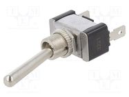 Switch: toggle; Pos: 2; SPST; ON-OFF; 21A/14VDC; TA/TA2; 0÷65°C; 50mΩ SWITCH COMPONENTS