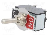 Switch: toggle; Pos: 2; SPST; ON-OFF; 20A/12VDC; TB/TB2; 0÷55°C; 50mΩ SWITCH COMPONENTS