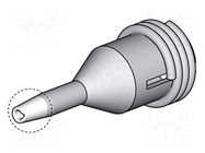 Tip: for desoldering irons; 0.6x1mm; Features: for cleaning pads JBC TOOLS