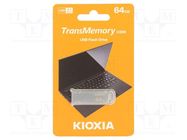 Pendrive; USB 3.2; 64GB; BIWAKO; silver; USB A KIOXIA