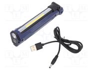 Lamp: inspection lamp; 6000K; IP30; folding,slim; 250lm,500lm SCANGRIP