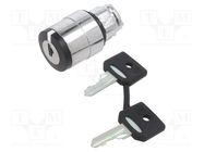 Switch: rotary with key; 22mm; Stabl.pos: 2; black; none; IP66 SCHNEIDER ELECTRIC