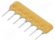 Resistor network: Y; THT; 10kΩ; ±2%; 0.2W; No.of resistors: 6; 100V BOURNS