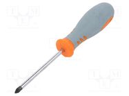 Screwdriver; Pozidriv®; PZ1; 80mm PG TOOLS