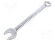 Wrench; combination spanner; 19mm; Chrom-vanadium steel; satin 