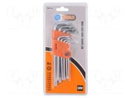 Wrench-set; Torx®; Chrom-vanadium steel; 9pcs. PG TOOLS