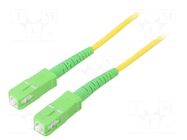 Fiber patch cord; OS2; SC/APC,both sides; 3m; LSZH; yellow GOOBAY