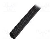 Spiral wrapping; PVC; black; L: 1m; -30÷60°C; SP; Features: flexible PARTEX