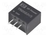 Converter: DC/DC; Uin: 4.5÷28V; Uout: 3.3VDC; Iout: 500mA; SIP3; THT XP POWER