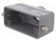 Enclosure for connectors: HDC; size 16B; for cable; Han® B; IP65 HARTING