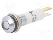 Indicator: LED; prominent; white; 24VDC; 24VAC; Ø8mm; IP67; ØLED: 5mm CML INNOVATIVE TECHNOLOGIES