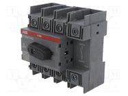 Switch-disconnector; Poles: 4; for DIN rail mounting; 100A; OT 