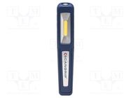 Torch: LED; 4h; L: 155mm; 75lm,150lm; IP65; 6000K; -10÷40°C; W: 27mm SCANGRIP