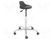 Stool; ESD; Seat dim: 330x230mm; 430÷560mm; Rsurf: 0.1÷1MΩ 