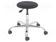 Stool; ESD; Seat dim: Ø370mm; 430÷560mm; Rsurf: 0.1÷1MΩ 