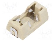 Fuse holder; SMD fuses; SMT; -55÷125°C; 10A; UL94V-0; beige; 125VAC LITTELFUSE