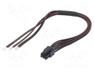 Cable; cables,female; PIN: 6; 0.2m; 4A; Insulation: PVC; TLYp ESPE