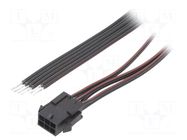Cable; male,cables; PIN: 6; 0.6m; 4A; Insulation: PVC; TLYp; 0.35mm2 ESPE