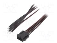Cable; male,cables; PIN: 8; 0.6m; 4A; Insulation: PVC; TLYp; 0.35mm2 ESPE