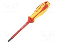 Screwdriver; insulated; Pozidriv®; PZ1; 100mm KING TONY