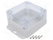 Enclosure: multipurpose; X: 105mm; Y: 105mm; Z: 60mm; ZP; ABS; gasket KRADEX