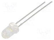 LED; 5mm; white cold; 28200÷64600mcd; 15°; Front: convex; 3.2÷4V CREE LED