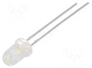 LED; white cold; 5mm; 28200÷64600mcd; 15°; Front: convex; 3.2÷4VDC CREE LED