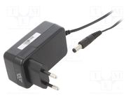 Power supply: switching; mains,plug-in; 12VDC; 1.5A; 18W; Plug: EU POS