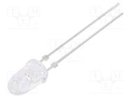 LED; 5mm; red; 1000÷5500mcd; 4°; Front: convex; 1.9÷2.6V VISHAY