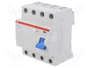 RCD breaker; Inom: 63A; Ires: 300mA; Max surge current: 5000A; IP20 ABB