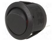 ROCKER; SPST; Pos: 2; ON-OFF; 10A/28VDC; black; none; RA; Body: black SWITCH COMPONENTS