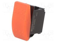 ROCKER; SPST; Pos: 2; OFF-ON; 20A/14VDC; red; IP56; none; SRD; UL94V-2 SWITCH COMPONENTS