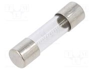 Fuse: fuse; medium time-lag; 400mA; 250VAC; cylindrical,glass 