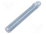 Pin; M16; Plunger mat: steel; Ø: 15mm; Plating: zinc; Spanner: 17mm 