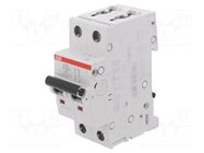 Circuit breaker; 230/400VAC; Inom: 32A; Poles: 2; Charact: K; 6kA ABB