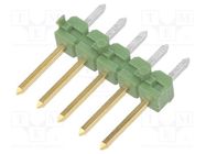 Connector: pin strips; pin header; AMPMODU MOD II; male; PIN: 5 TE Connectivity